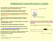 Tablet Screenshot of calhouncountyherbarium.org